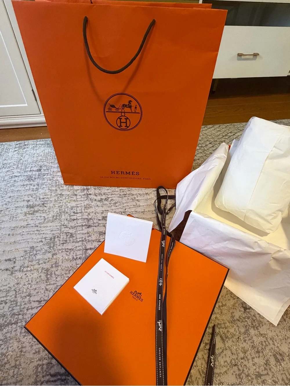 Orange Gift Bag & Box Set - Men Accessories